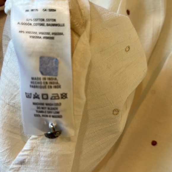 Button up embroidered flowy top - Anthropologie - Picture 7 of 9